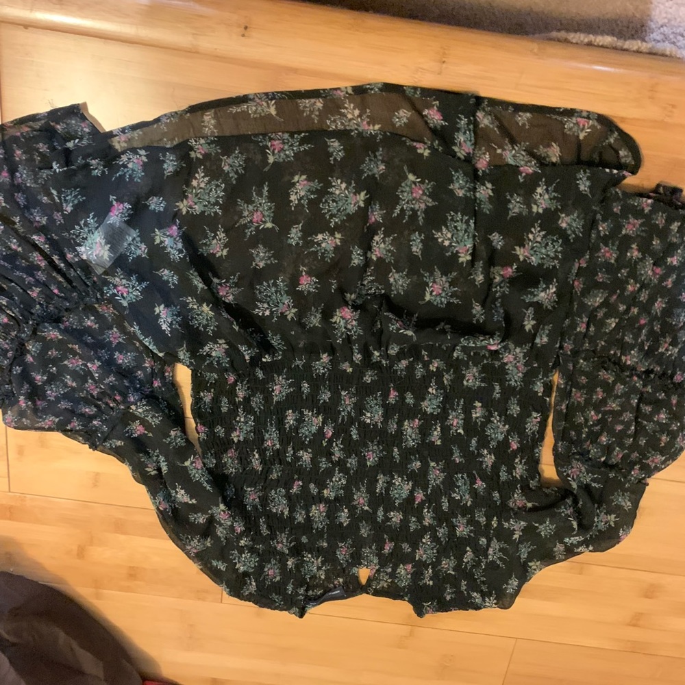 Flowy sheer blouse